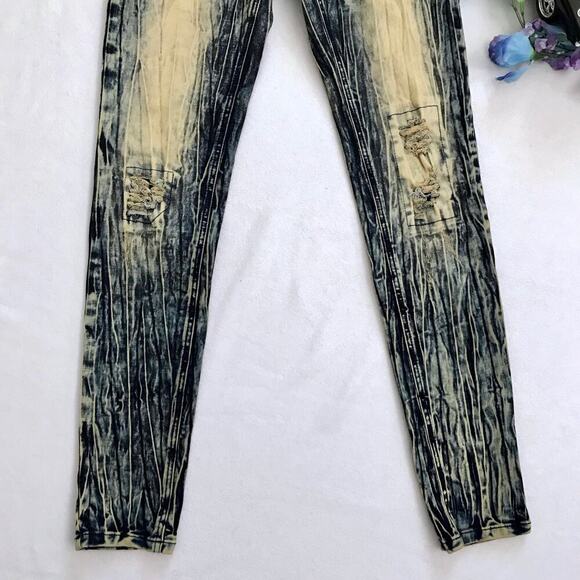 Baby Phat NWT Distressed Stone Wash Skinny Jeans Juniors/Women 7/8 - Picture 4 of 11